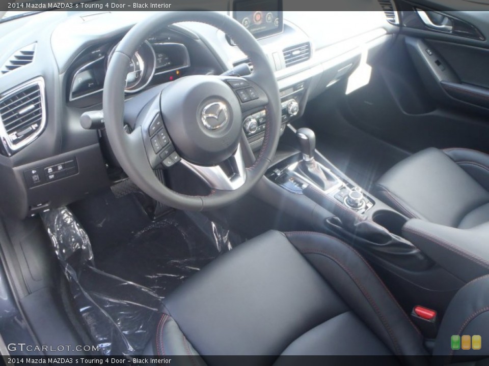 Black Interior Prime Interior for the 2014 Mazda MAZDA3 s Touring 4 Door #88061275