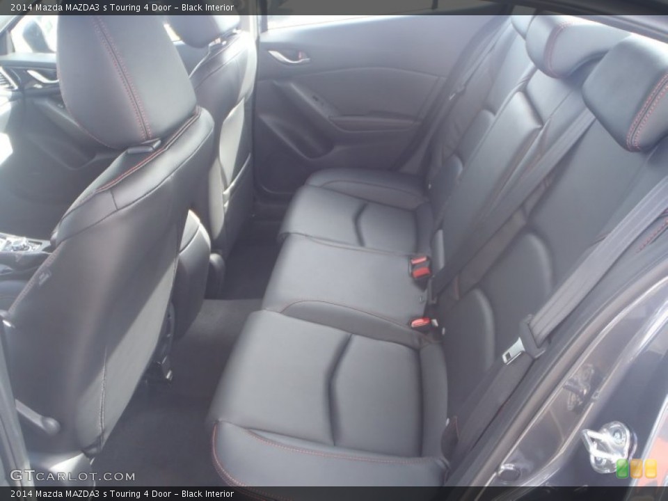 Black Interior Rear Seat for the 2014 Mazda MAZDA3 s Touring 4 Door #88061475