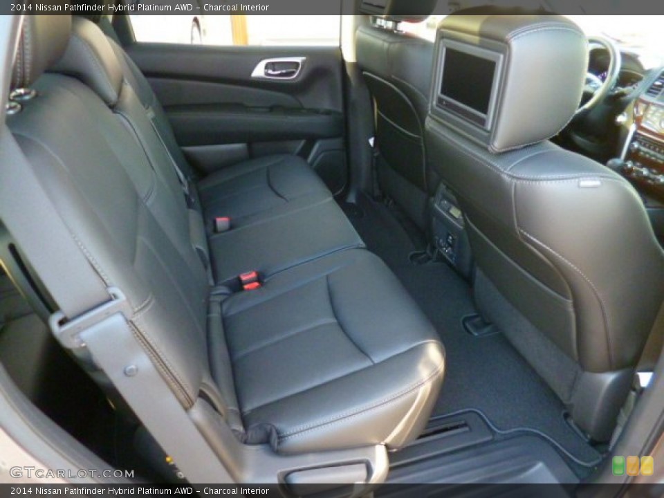 Charcoal Interior Rear Seat for the 2014 Nissan Pathfinder Hybrid Platinum AWD #88062189