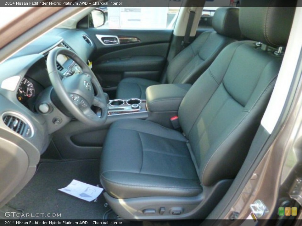 Charcoal Interior Front Seat for the 2014 Nissan Pathfinder Hybrid Platinum AWD #88062282