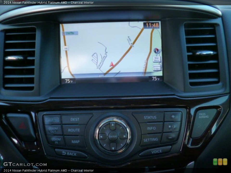 Charcoal Interior Navigation for the 2014 Nissan Pathfinder Hybrid Platinum AWD #88062357
