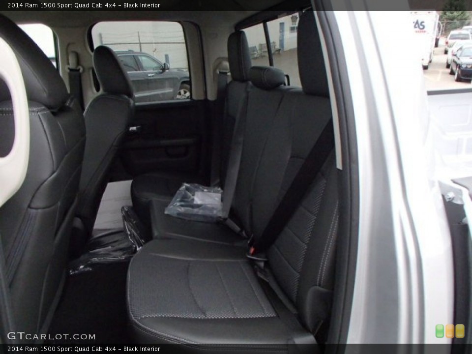Black Interior Rear Seat for the 2014 Ram 1500 Sport Quad Cab 4x4 #88064076