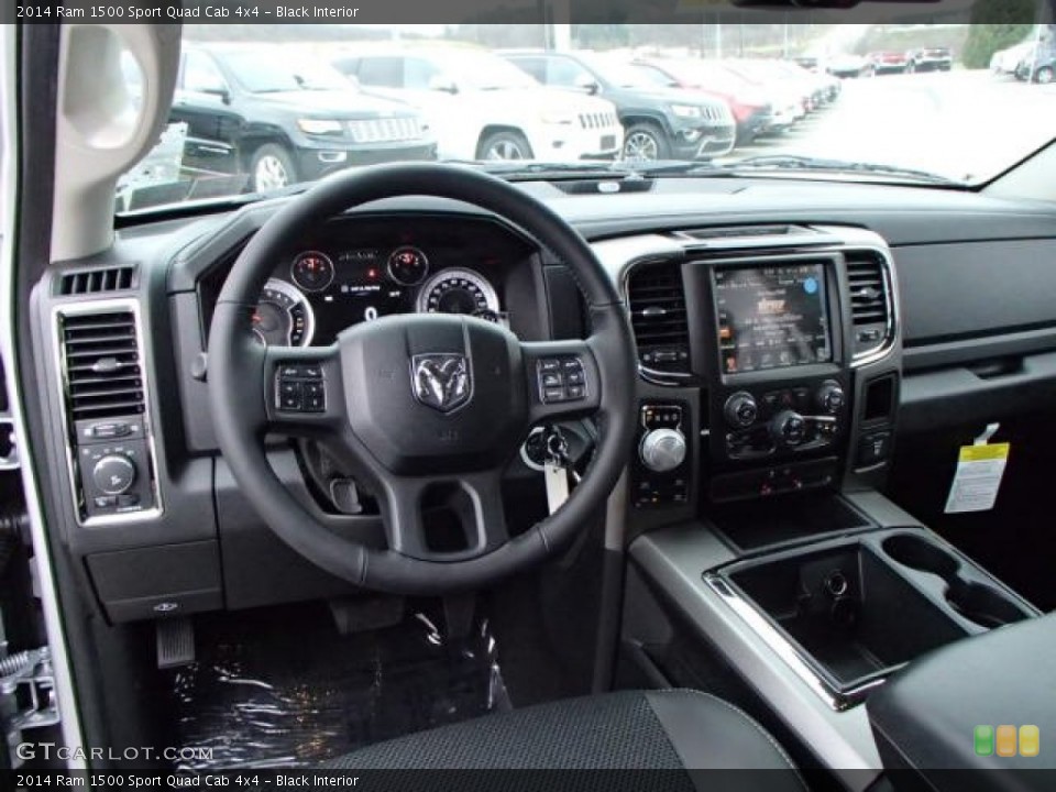 Black Interior Dashboard for the 2014 Ram 1500 Sport Quad Cab 4x4 #88064100