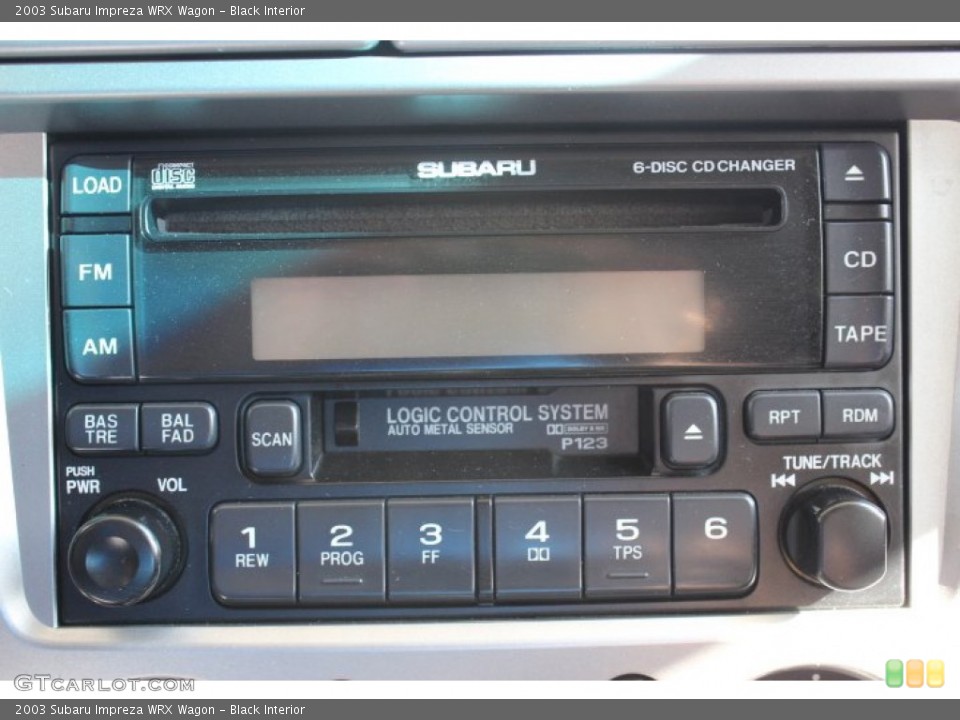 Black Interior Audio System for the 2003 Subaru Impreza WRX Wagon #88072506
