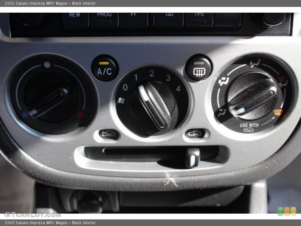 Black Interior Controls for the 2003 Subaru Impreza WRX Wagon #88072520