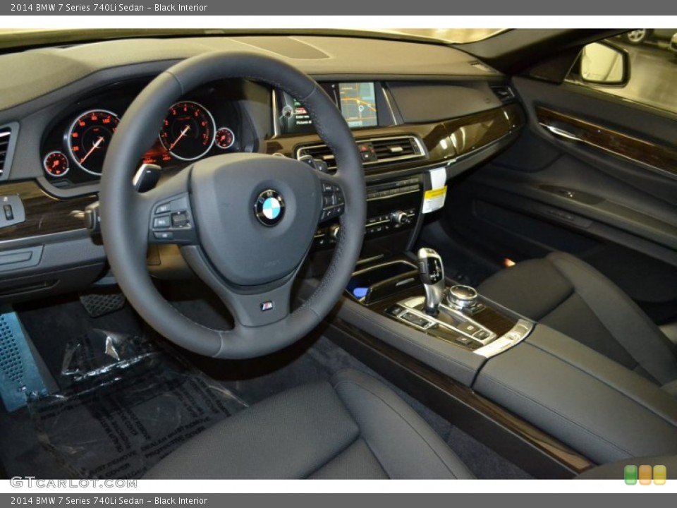 Black Interior Prime Interior for the 2014 BMW 7 Series 740Li Sedan #88087193