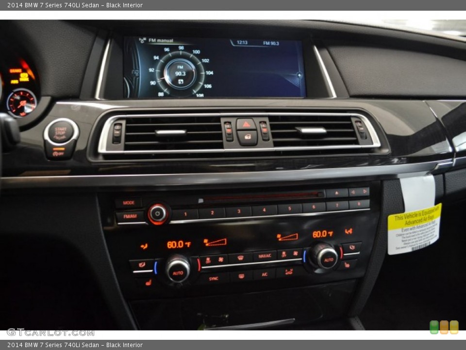 Black Interior Controls for the 2014 BMW 7 Series 740Li Sedan #88087410