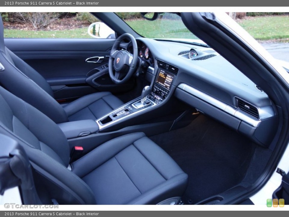 Black Interior Front Seat for the 2013 Porsche 911 Carrera S Cabriolet #88090425