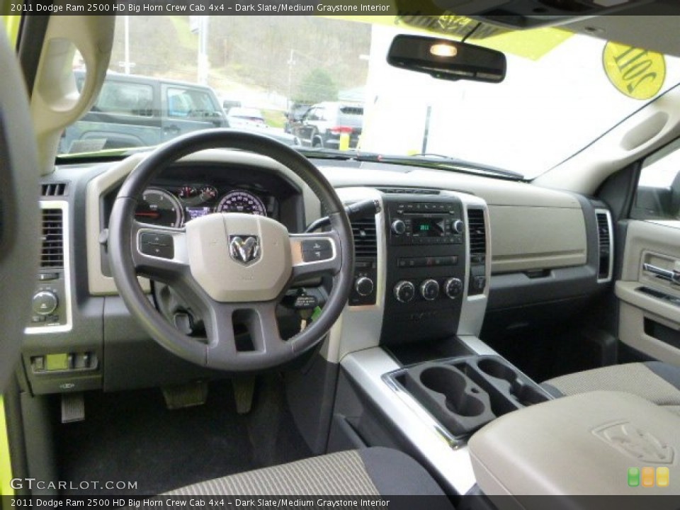 Dark Slate/Medium Graystone Interior Prime Interior for the 2011 Dodge Ram 2500 HD Big Horn Crew Cab 4x4 #88094286
