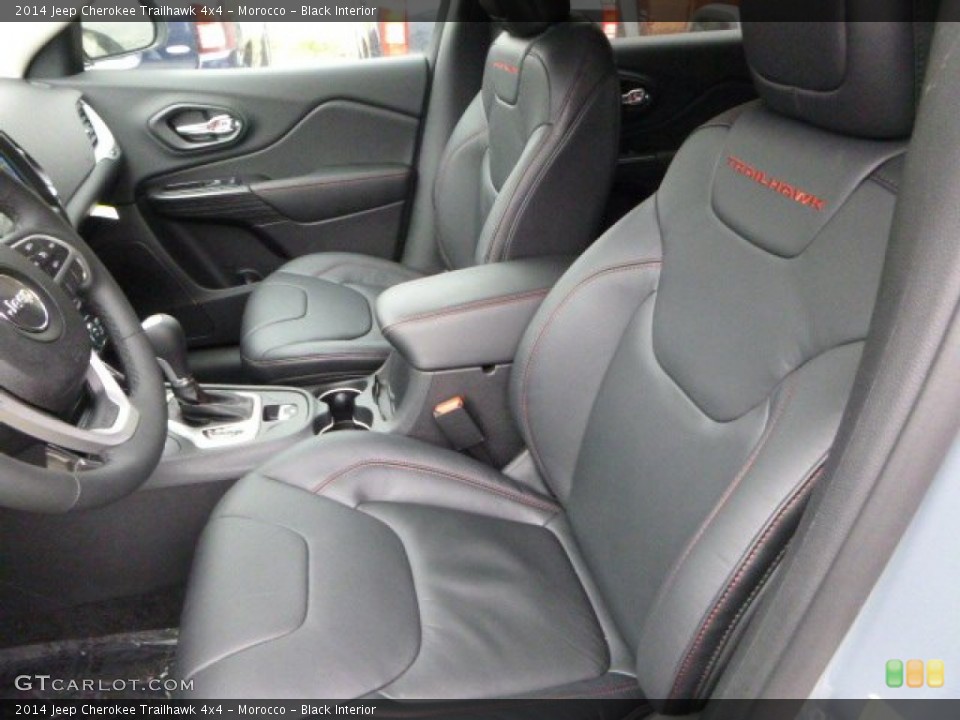 Morocco - Black Interior Front Seat for the 2014 Jeep Cherokee Trailhawk 4x4 #88095537