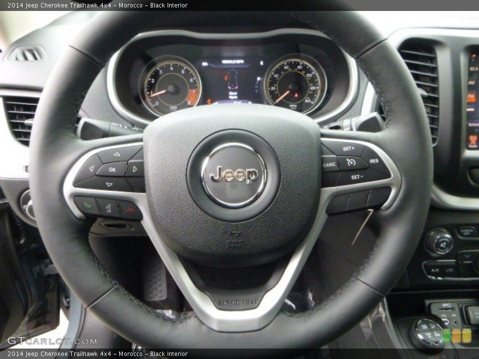 Morocco - Black Interior Steering Wheel for the 2014 Jeep Cherokee Trailhawk 4x4 #88095645