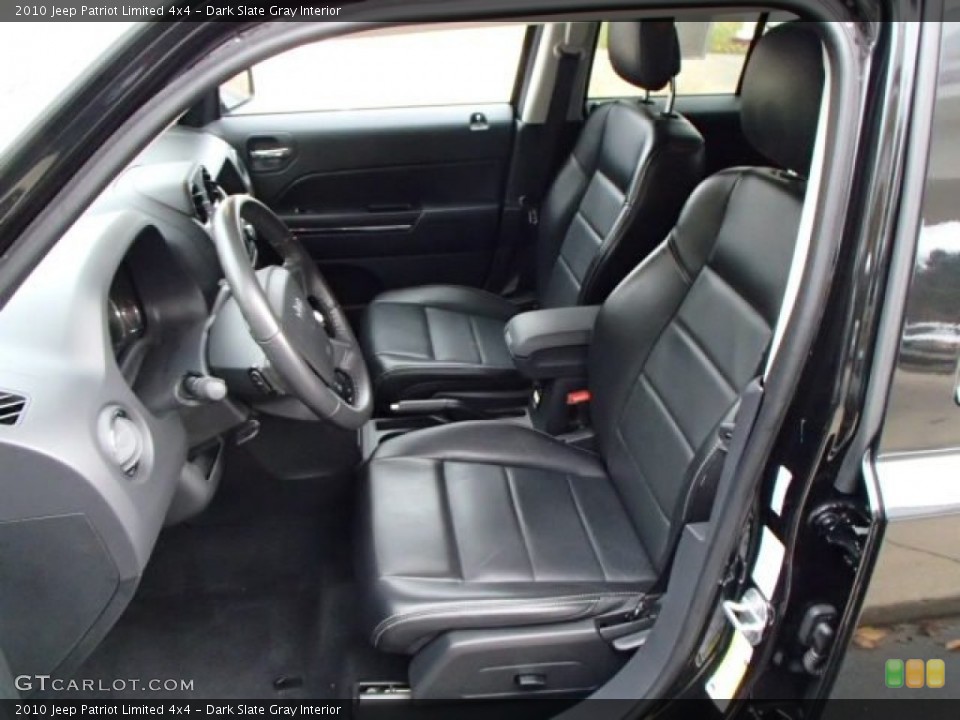 Dark Slate Gray Interior Front Seat for the 2010 Jeep Patriot Limited 4x4 #88096230