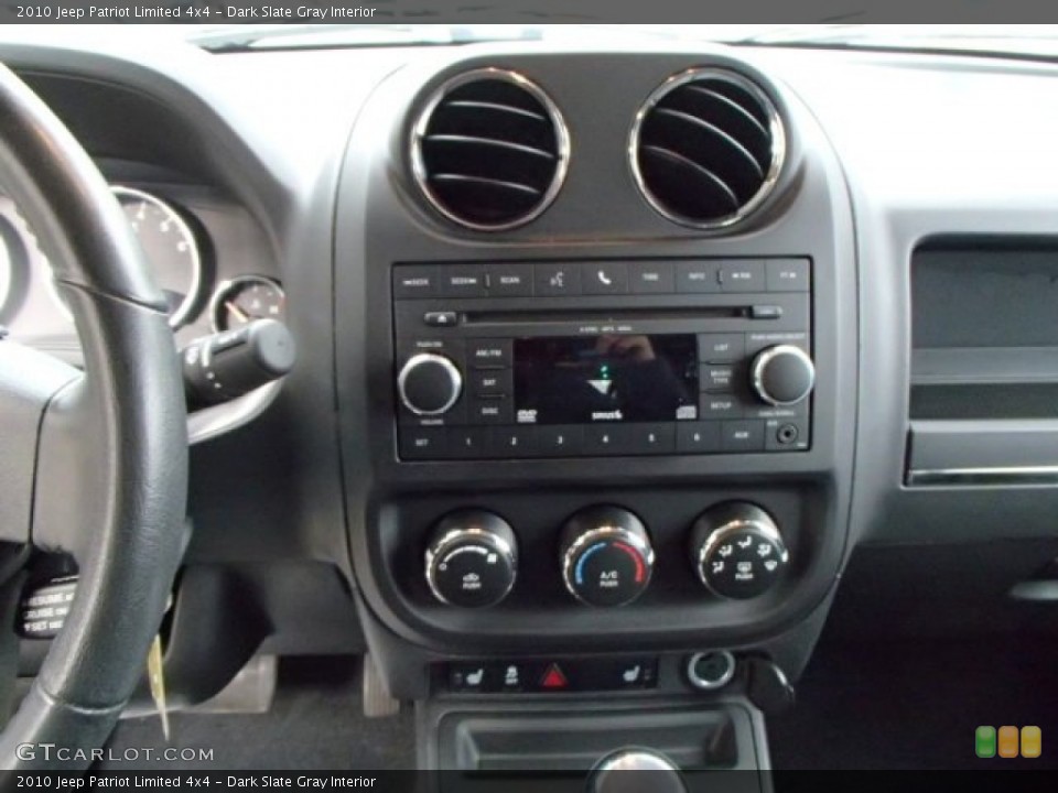 Dark Slate Gray Interior Controls for the 2010 Jeep Patriot Limited 4x4 #88096329