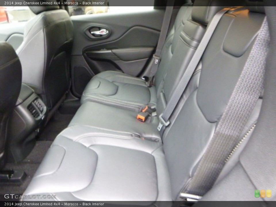 Morocco - Black Interior Rear Seat for the 2014 Jeep Cherokee Limited 4x4 #88097208