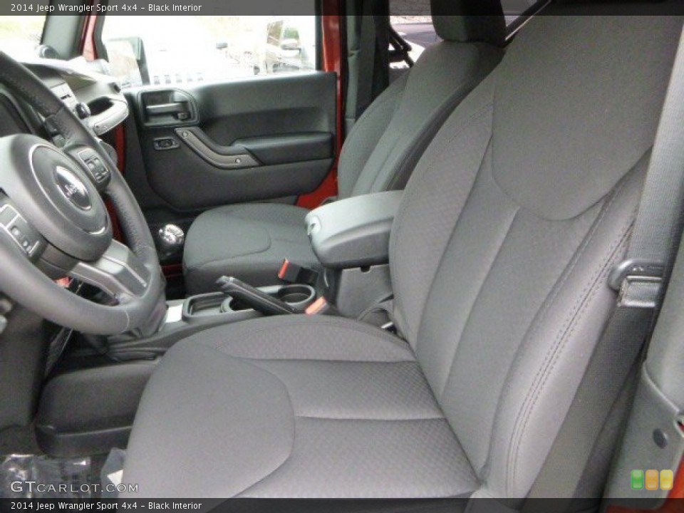 Black Interior Front Seat for the 2014 Jeep Wrangler Sport 4x4 #88097609