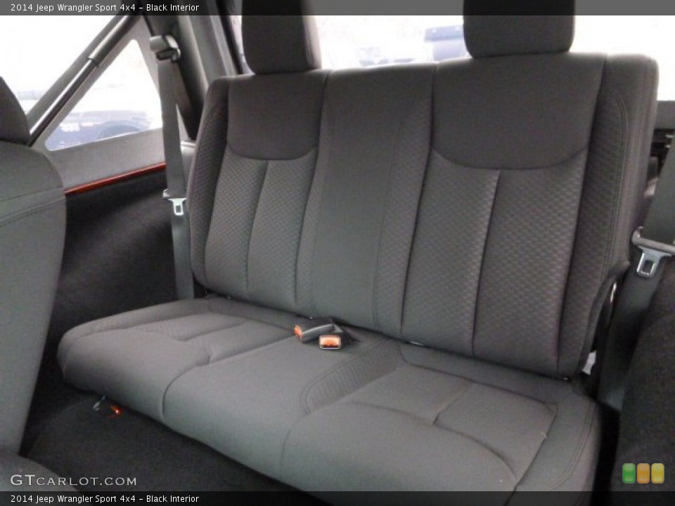 Black Interior Rear Seat for the 2014 Jeep Wrangler Sport 4x4 #88097622
