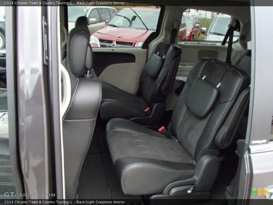 Black/Light Graystone Interior Rear Seat for the 2014 Chrysler Town & Country Touring-L #88098468