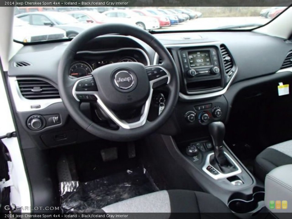 Iceland - Black/Iceland Gray Interior Prime Interior for the 2014 Jeep Cherokee Sport 4x4 #88099062