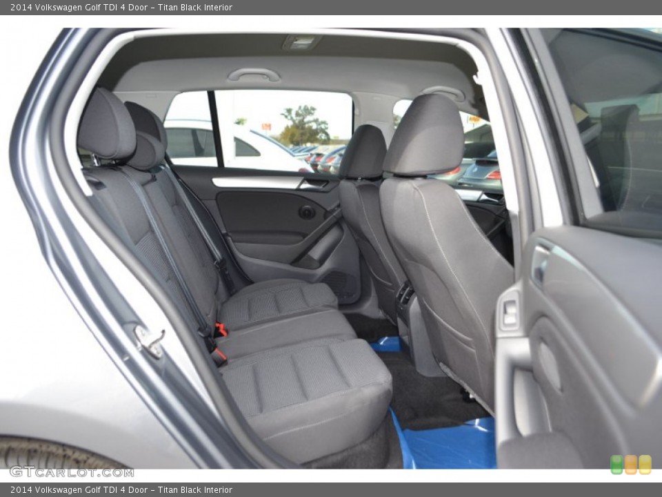 Titan Black Interior Rear Seat for the 2014 Volkswagen Golf TDI 4 Door #88101339