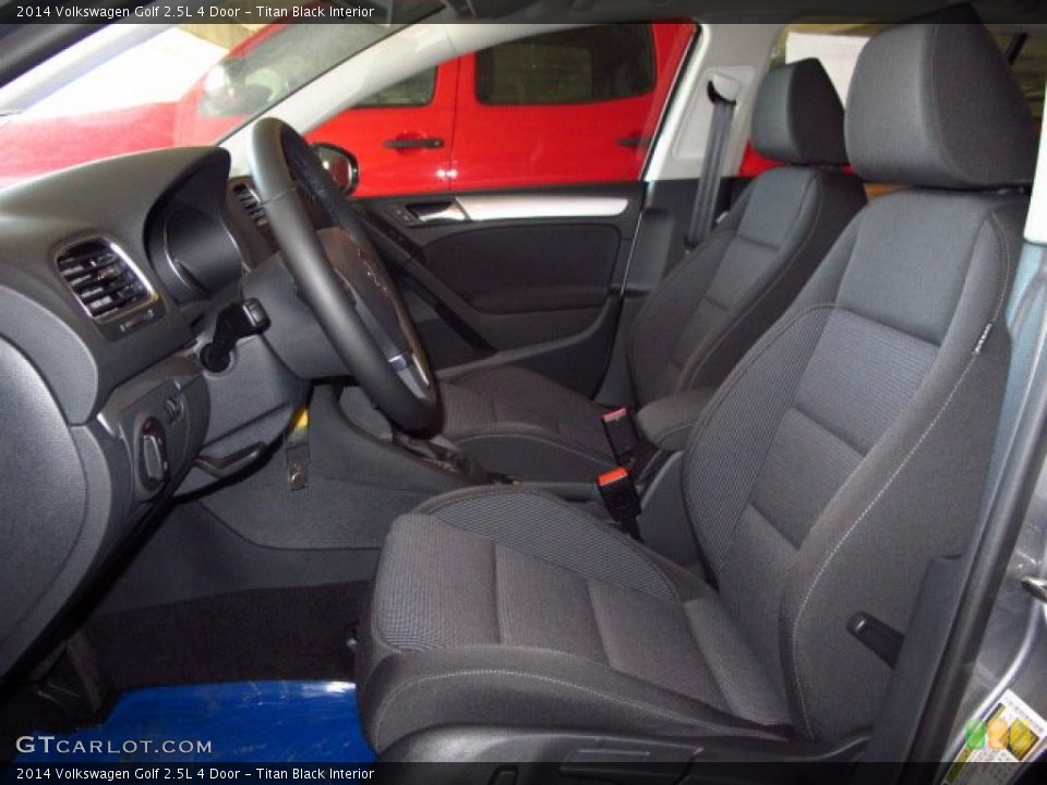 Titan Black Interior Front Seat for the 2014 Volkswagen Golf 2.5L 4 Door #88101420