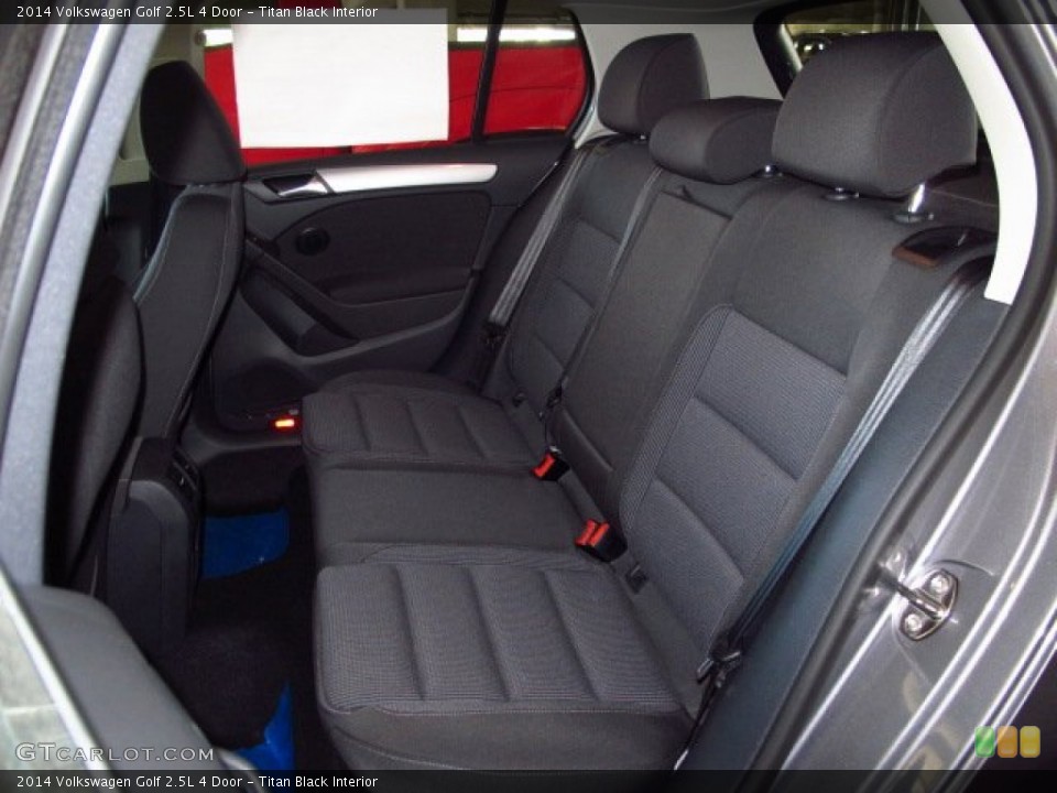 Titan Black Interior Rear Seat for the 2014 Volkswagen Golf 2.5L 4 Door #88101444