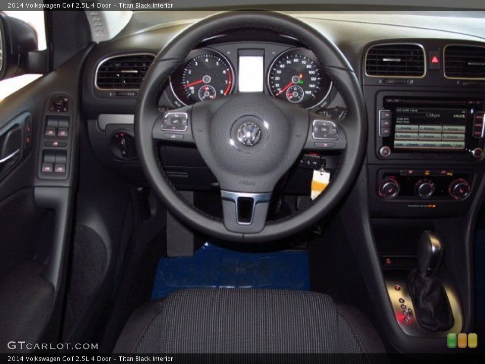 Titan Black Interior Steering Wheel for the 2014 Volkswagen Golf 2.5L 4 Door #88101452