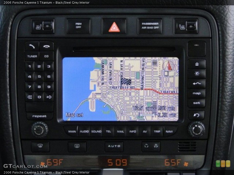 Black/Steel Grey Interior Navigation for the 2006 Porsche Cayenne S Titanium #88102206