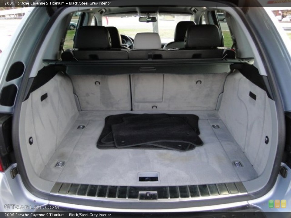 Black/Steel Grey Interior Trunk for the 2006 Porsche Cayenne S Titanium #88102287