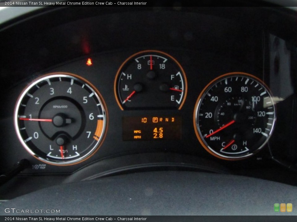 Charcoal Interior Gauges for the 2014 Nissan Titan SL Heavy Metal Chrome Edition Crew Cab #88105530