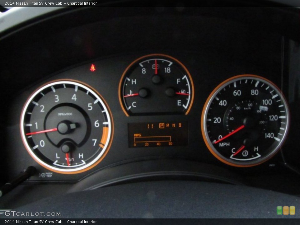 Charcoal Interior Gauges for the 2014 Nissan Titan SV Crew Cab #88105976