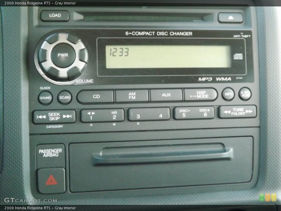 Gray Interior Controls for the 2009 Honda Ridgeline RTS #88109376