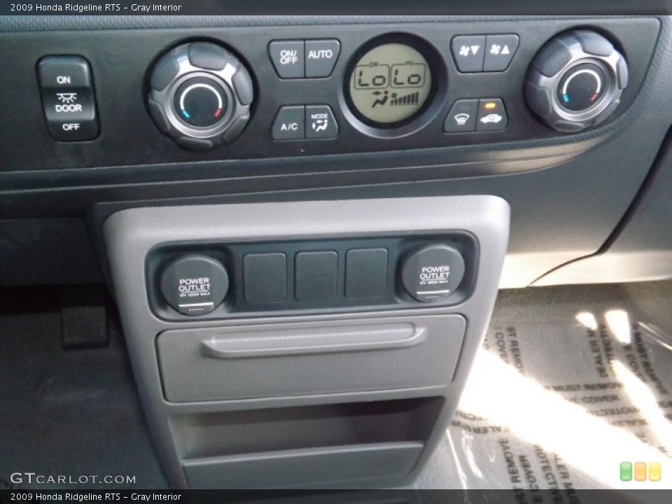 Gray Interior Controls for the 2009 Honda Ridgeline RTS #88109399