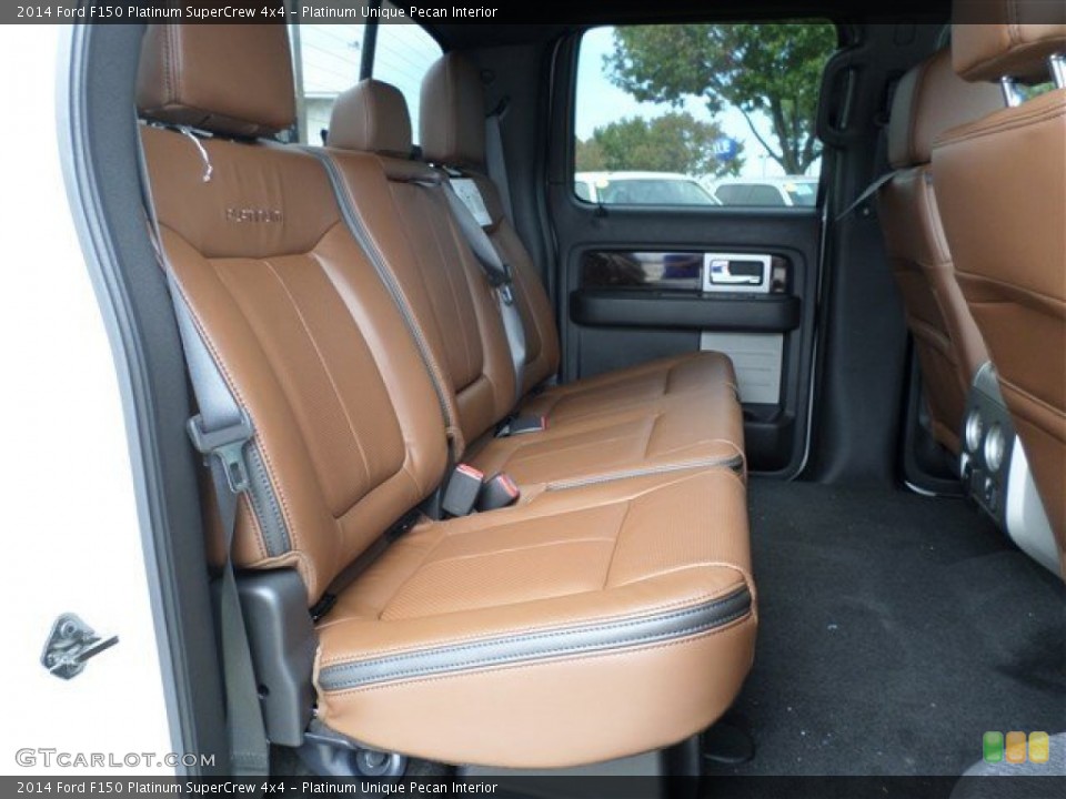Platinum Unique Pecan Interior Rear Seat for the 2014 Ford F150 Platinum SuperCrew 4x4 #88114142