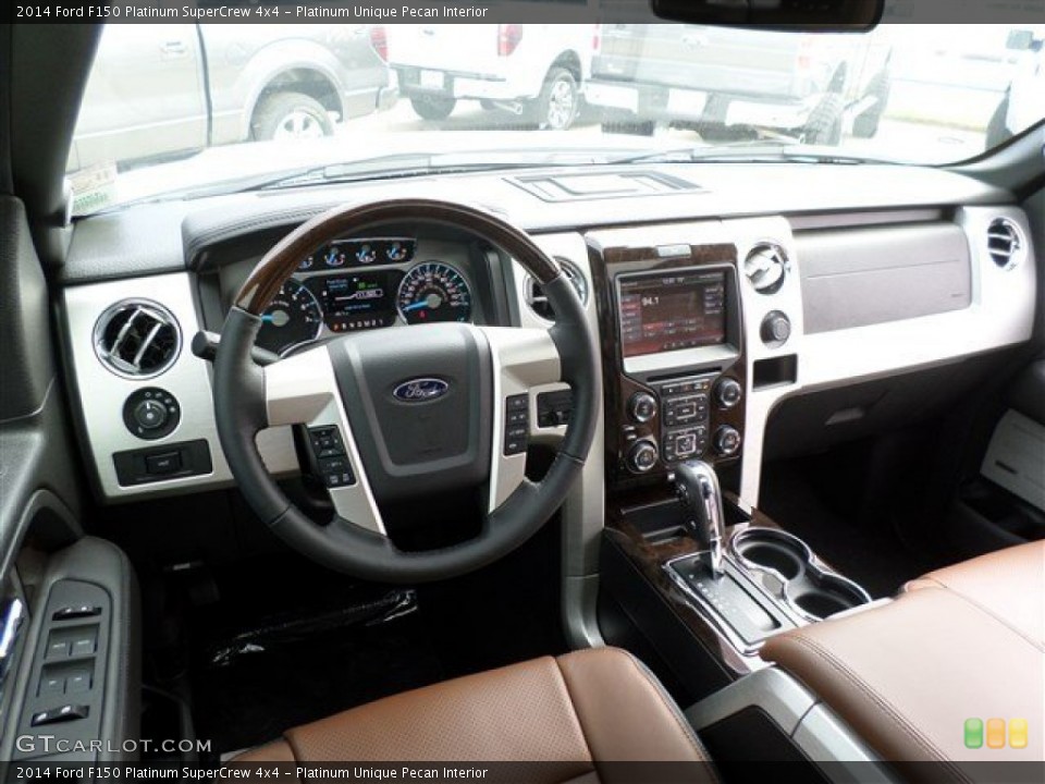 Platinum Unique Pecan 2014 Ford F150 Interiors