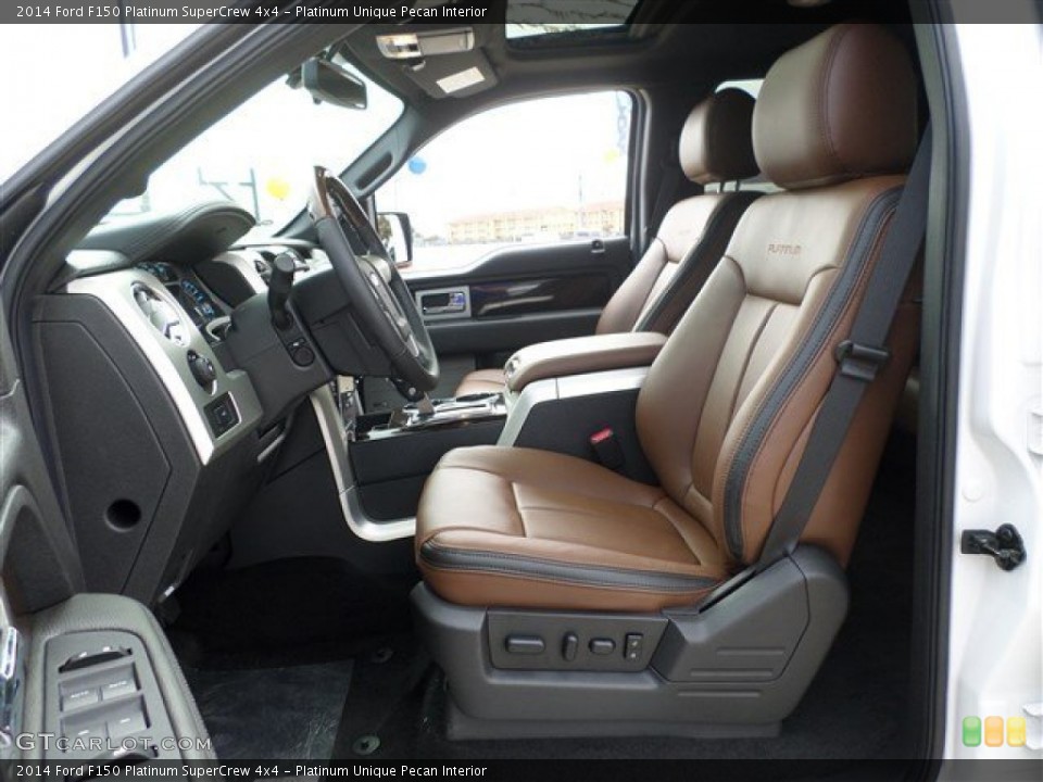 Platinum Unique Pecan Interior Front Seat for the 2014 Ford F150 Platinum SuperCrew 4x4 #88114358