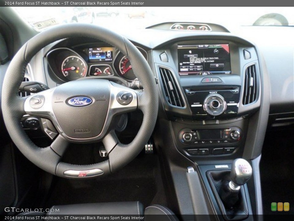 ST Charcoal Black Recaro Sport Seats Interior Dashboard for the 2014 Ford Focus ST Hatchback #88116494