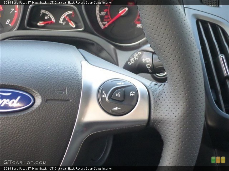 ST Charcoal Black Recaro Sport Seats Interior Controls for the 2014 Ford Focus ST Hatchback #88116542