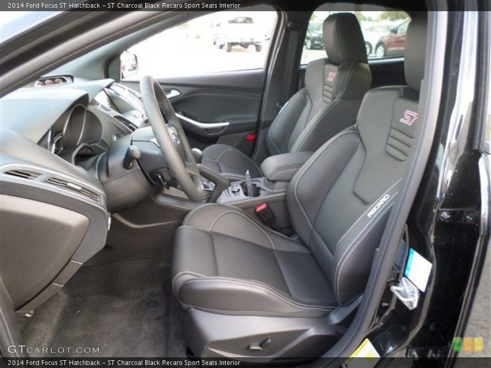 ST Charcoal Black Recaro Sport Seats Interior Photo for the 2014 Ford Focus ST Hatchback #88116668