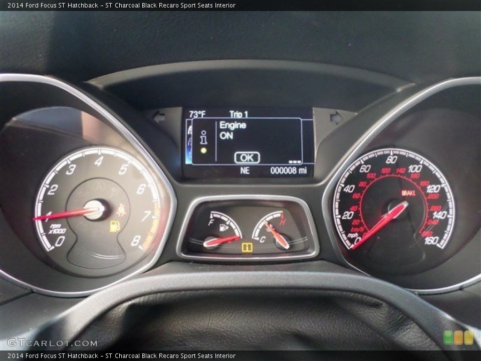 ST Charcoal Black Recaro Sport Seats Interior Gauges for the 2014 Ford Focus ST Hatchback #88116692