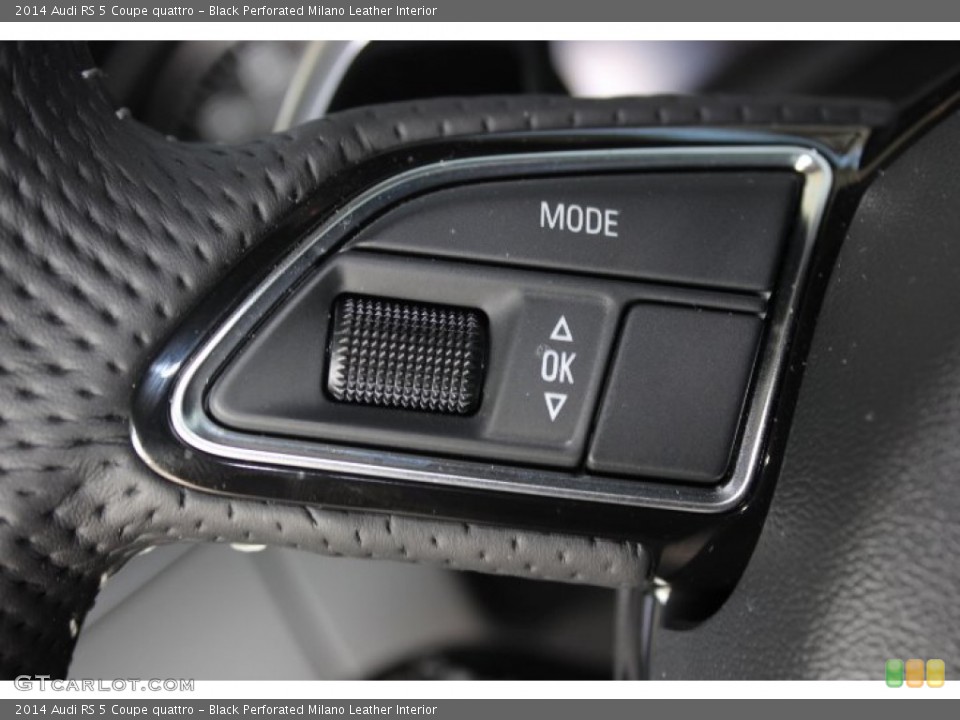 Black Perforated Milano Leather Interior Controls for the 2014 Audi RS 5 Coupe quattro #88117145