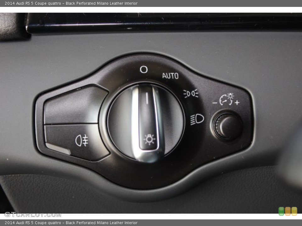 Black Perforated Milano Leather Interior Controls for the 2014 Audi RS 5 Coupe quattro #88117169