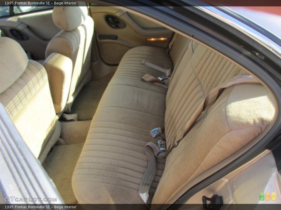 Beige Interior Rear Seat for the 1995 Pontiac Bonneville SE #88122274