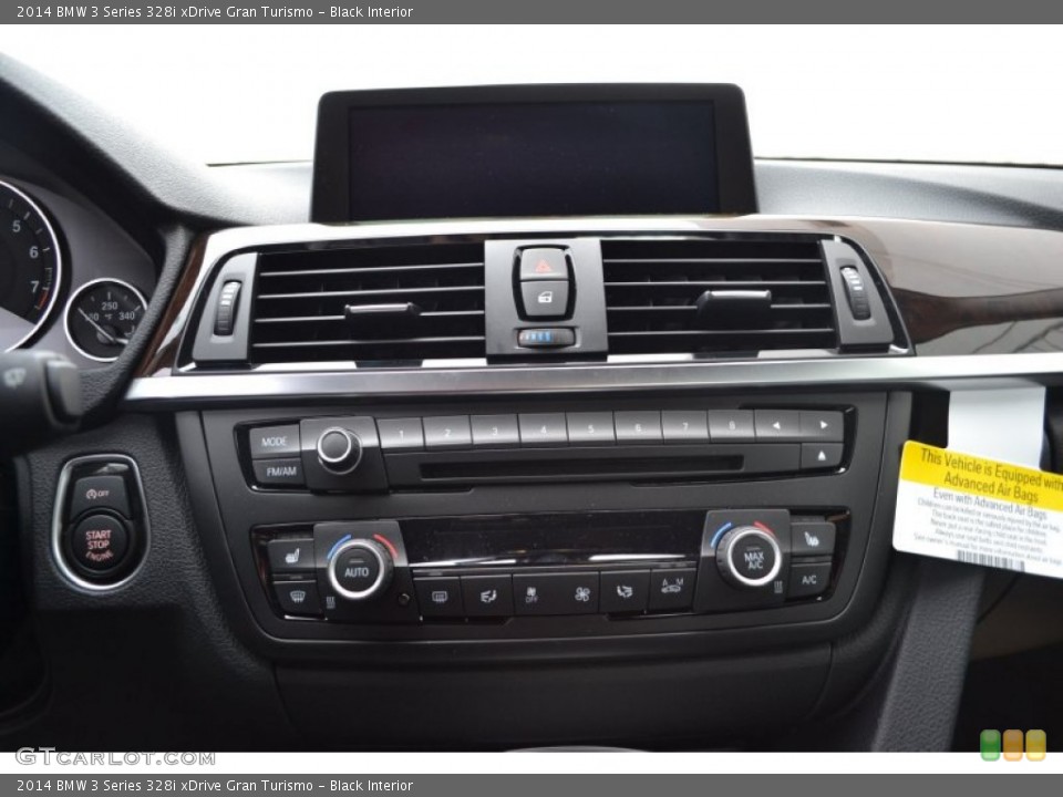 Black Interior Controls for the 2014 BMW 3 Series 328i xDrive Gran Turismo #88124228