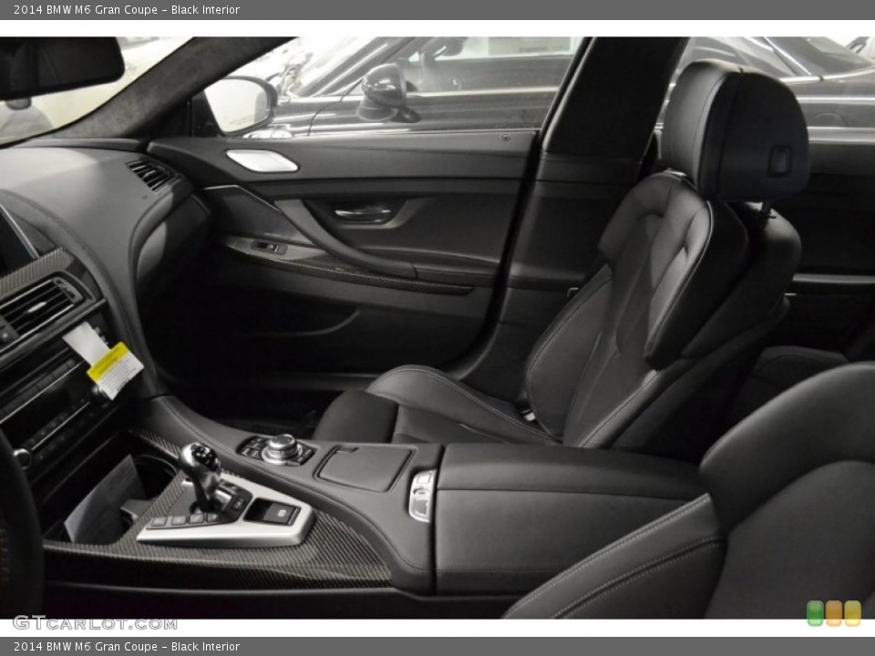 Black Interior Front Seat for the 2014 BMW M6 Gran Coupe #88125351