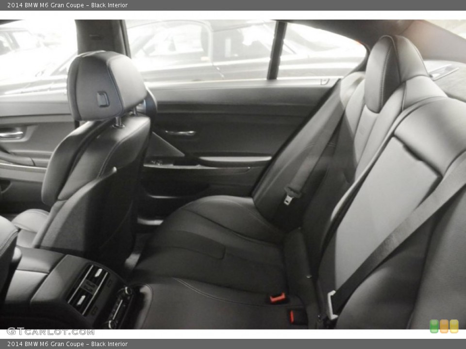 Black Interior Rear Seat for the 2014 BMW M6 Gran Coupe #88125377