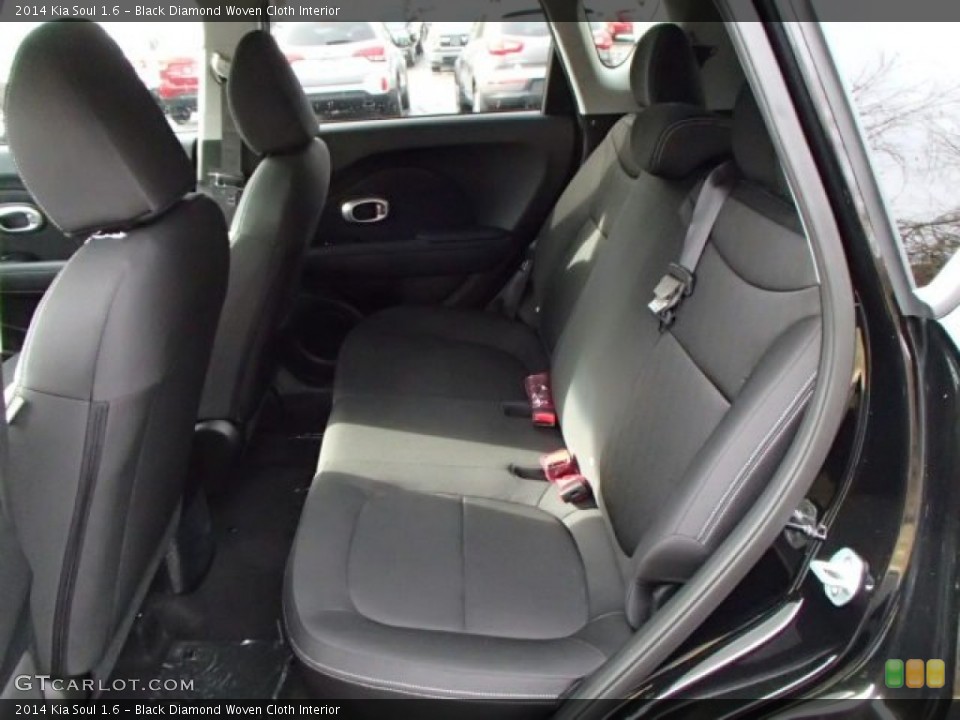 Black Diamond Woven Cloth Interior Rear Seat for the 2014 Kia Soul 1.6 #88128347