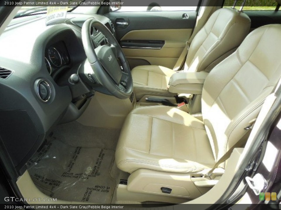 Dark Slate Gray/Pebble Beige Interior Front Seat for the 2010 Jeep Patriot Limited 4x4 #88129811