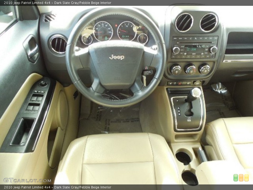Dark Slate Gray/Pebble Beige Interior Dashboard for the 2010 Jeep Patriot Limited 4x4 #88129857