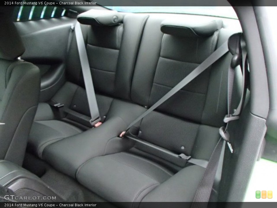 Charcoal Black Interior Rear Seat for the 2014 Ford Mustang V6 Coupe #88133561