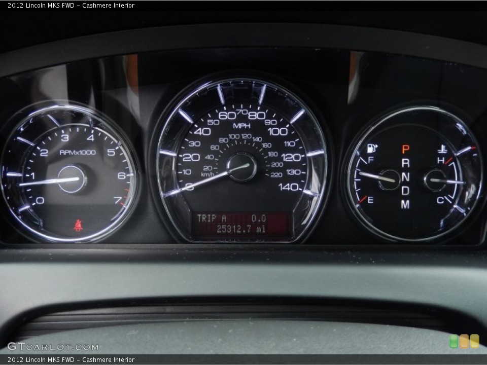 Cashmere Interior Gauges for the 2012 Lincoln MKS FWD #88136408